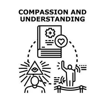 Compassion and understanding concept vector illustration Stock Illustration
