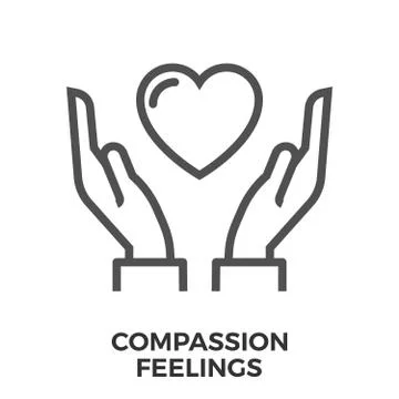 Compassion feelings icon Stock Illustration