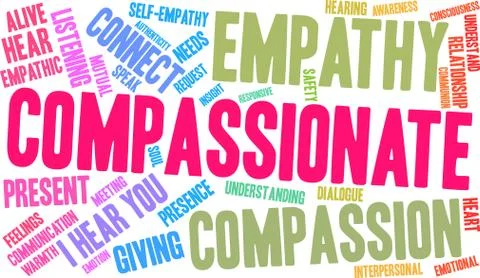 Compassionate Word Cloud Stock-Illustration