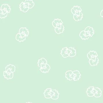 Compatibility human line vector seamless pattern Stock Illustration