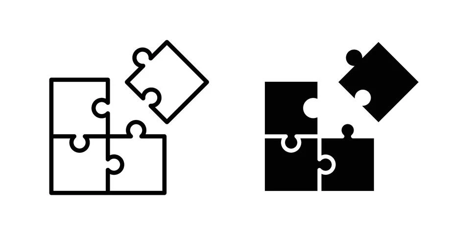 Compatibility icon pack with silhouette and stroke web icons 스톡 일러스트