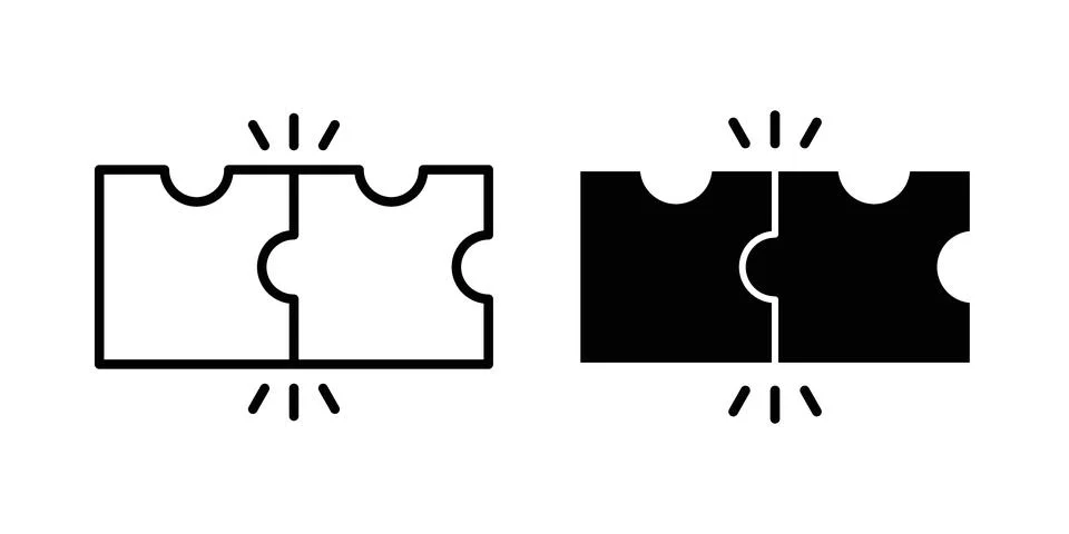 Compatibility icon symbol. Flat and Stroke Vector illustration Stock Illustration