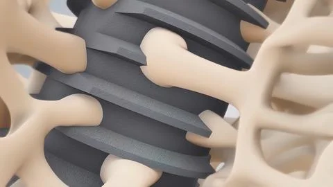 Compatibility of the implant to the gingiva 스톡 일러스트
