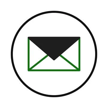 A compelling digital mail icon representing correspondence and modern commu.. Stock Illustration
