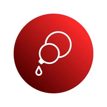 A compelling icon depicting a liquid drop emanating from connected circles .. Stock Illustration