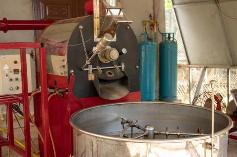 Compelling image capturing big machine designed for industrial-scale cleaning Stock Photos