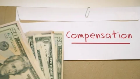 Compensation cost concept Stock Footage 84211199