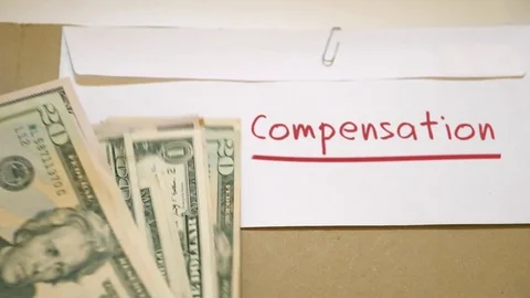 Compensation earnings concept Stock Footage 77234760