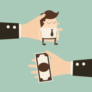 Compensation for employees Stock Illustration