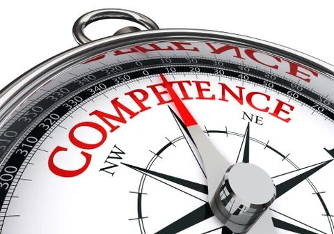 Competence conceptual compass Stock Illustration