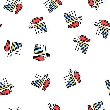 Competence expert vector seamless pattern Stock Illustration