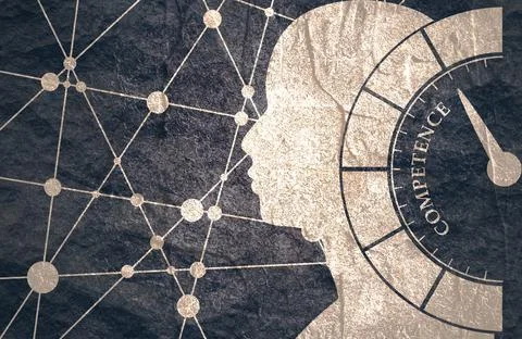 Competence measuring device Stock Illustration