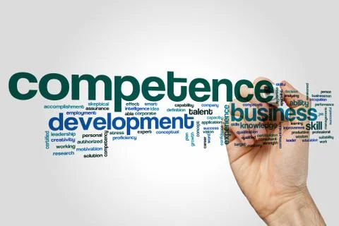 Competence word cloud concept Stock Illustration