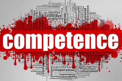 Competence word cloud Stock Illustration