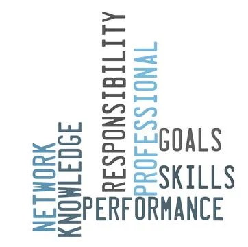 Competence word cloud Stock Illustration