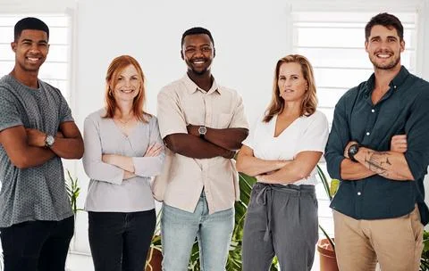 Competent and capable is what they are. Portrait of a group of businesspeople Stock Photos