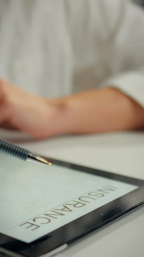 Competent manager diligently presents contract details in office setting dur Stock Footage 331539248