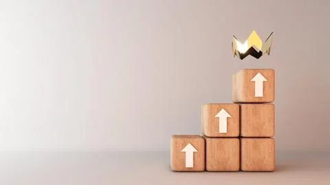 Competing for rewards while pursuing achievement , upward-pointing arrow an.. Stock Illustration