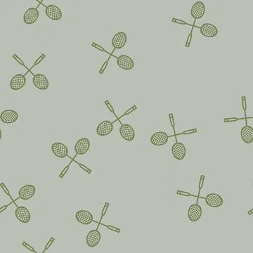 Competition badminton line seamless pattern Illustrazione stock