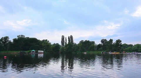 Competition in boats Stock Footage 24469187