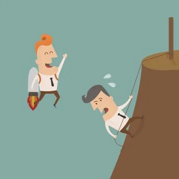 Competition in business concept ,Vector EPS 10 Stock Illustration