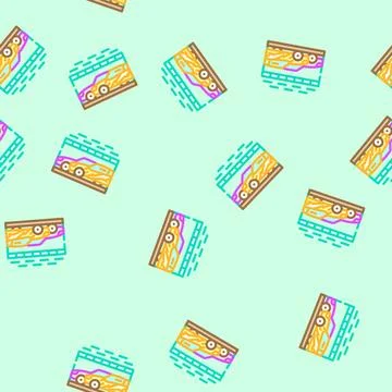 Competition car race vehicle vector seamless pattern Stock Illustration