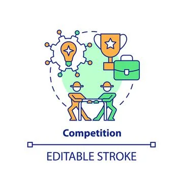 Competition concept icon Stockillustratie