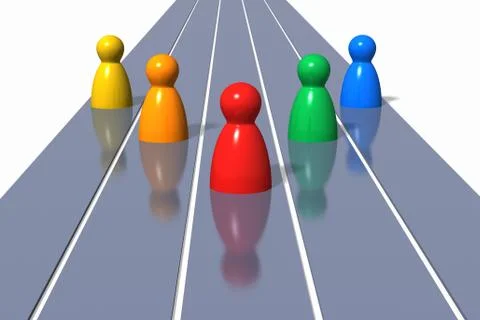 The Competition Illustrazione stock