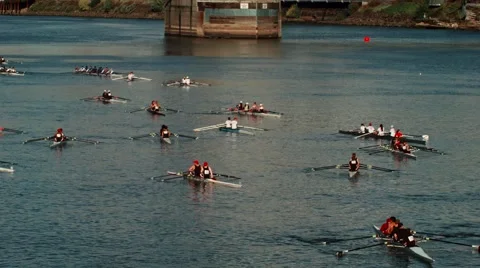 Competition on kayaking portlnad Vidéo 43074441