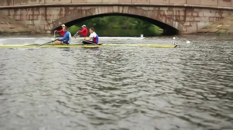 Competition in the men's pairs rowing Видео 11374006