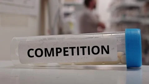 COMPETITION oral tablet therapeutic value rare disease and pharmaceutical market Stock-Footage 346044999