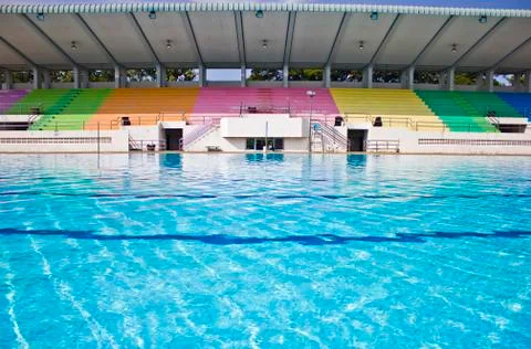 Competition pool background. Stock Photos