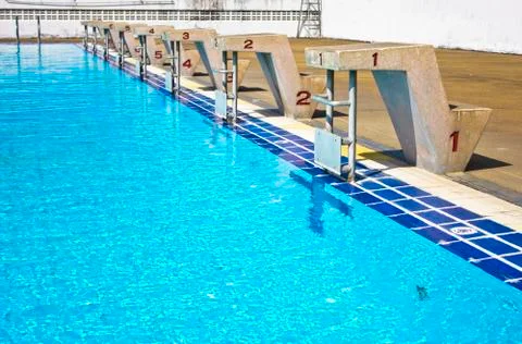 The competition pool. Stock Photos