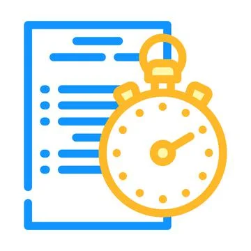 Competition protocol color icon vector illustration Stock Illustration