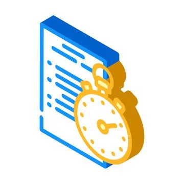 Competition protocol isometric icon vector illustration Stock Illustration