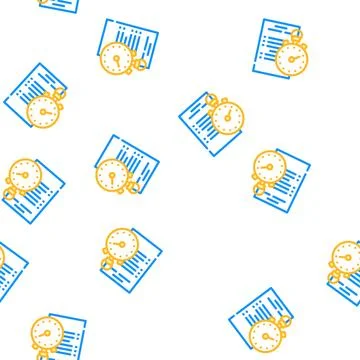 Competition protocol vector seamless pattern Illustrazione stock