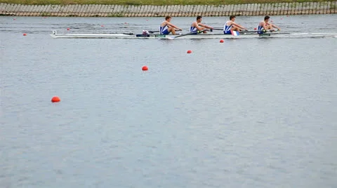 Competition in rowing. Stock Footage 24620492