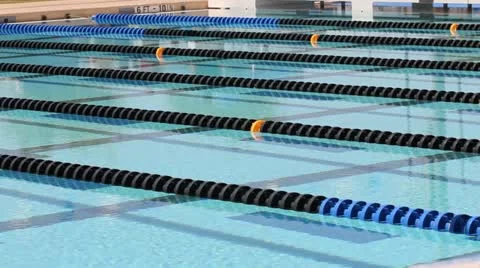 Competition Swimming Pool 2 Stock Footage 12673125