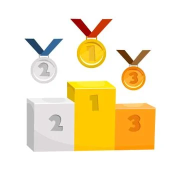 Competition trophy elements Illustrazione stock