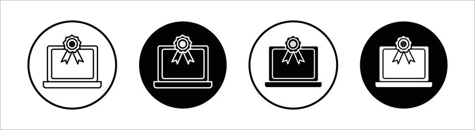 Competition win flat line icon set. Competition win Thin line illustration .. Stock Illustration