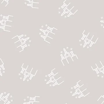 Competition winners line seamless pattern イラスト素材