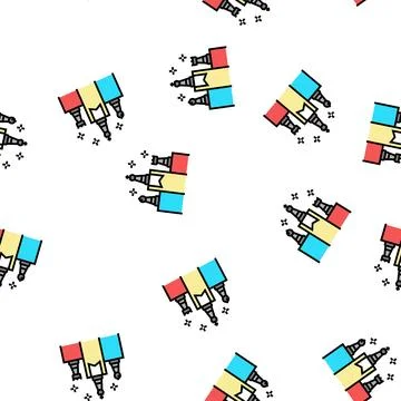 Competition winners vector seamless pattern Stock Illustration
