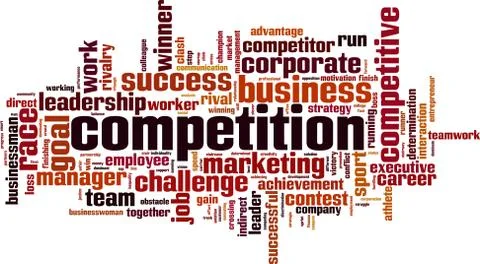 Competition word cloud Stock Illustration
