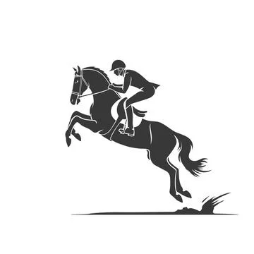 Competitions equestrian show jumping,, vector 스톡 일러스트