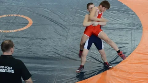 Competitions Greco-Roman wrestling Stock Footage 280209384