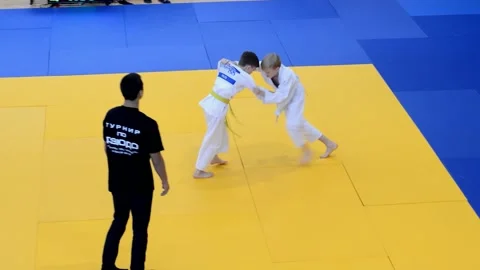 Competitions Judo Stock Footage 130188428