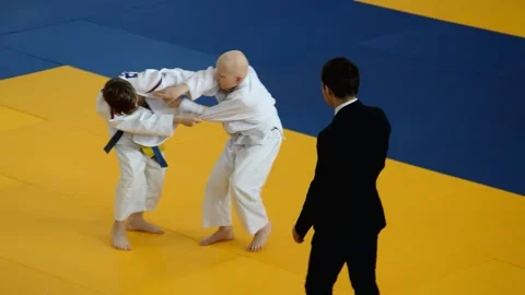 Competitions Judo Stock Footage 130228901