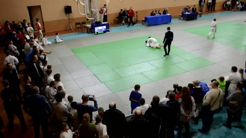 Competitions Judo Stock Footage 130832519
