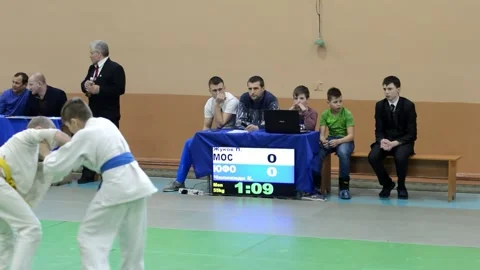 Competitions Judo Stock Footage 130929342