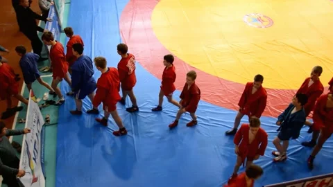 Competitions Sambo Stock Footage 131407545